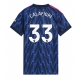 Arsenal Riccardo Calafiori #33 Replike Gostujuci Dres za Ženska 2025-26 Kratak Rukav